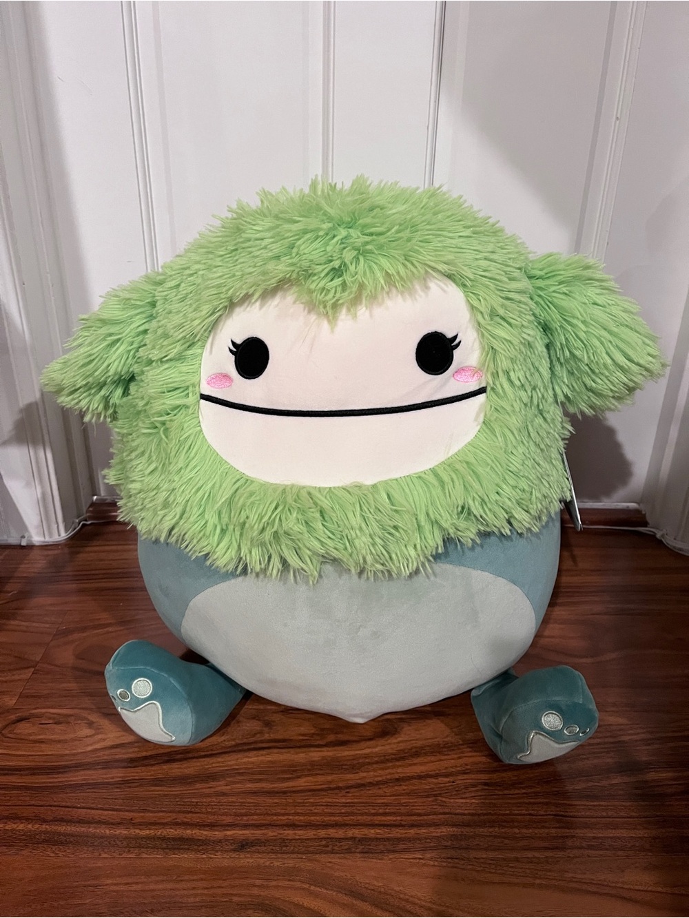 Squishmallows Bren the Bigfoot 16 Inch Green Plush NWT Yeti Sasquatch Original